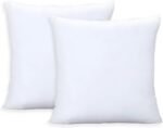 Throw Pillows Insert Set of 2, White 26x26 in Pillow Inserts with 100% Cotton Cover,Bed and Couch Decorative Stuffer Pillows,Indoor Pillows for Sofa