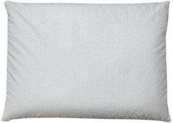 Traditional Buckwheat Queen Size Pillow Organic Cotton with Natural Technology for Cool Sleep, Neck Support for Back and Side Sleepers or as a Meditation Cushion, White