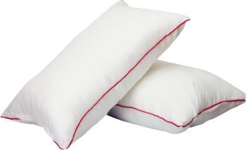 Hotel Premium Pillow 100% MicroFibre Pillow with Red Piping & Metal Zip for Adjustable Filling 72 cm x 45 cm
