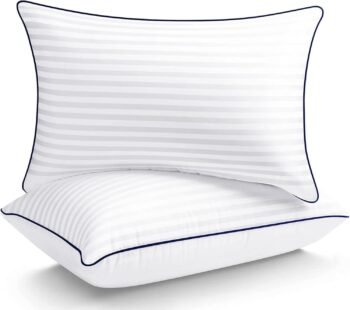 Hotel Pillows for Sleeping Standard Size Set of 2, Soft Down Alternative Pillow for Side, Back or Stomach Sleeper